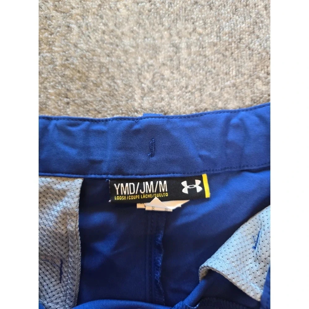 Boys Under Armour Navy Blue Golf Shorts Size Youth Medium